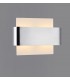 Flush Wall Light, 2 Light G9, White Base with Polished Chrome Centre Band - 8