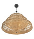 Ophelia 13 Light Cylindrical Pendant Ceiling Light Black Camel-5