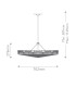 Ophelia 6 Light Cylindrical Pendant Ceiling Light Black-3