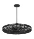 Ophelia 6 Light Cylindrical Pendant Ceiling Light Black-5