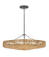 Ophelia 6 Light Cylindrical Pendant Ceiling Light Black Camel-1