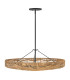 Ophelia 6 Light Cylindrical Pendant Ceiling Light Black Camel-3