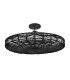 Ophelia 6 Light Cylindrical Pendant Ceiling Light Black-7