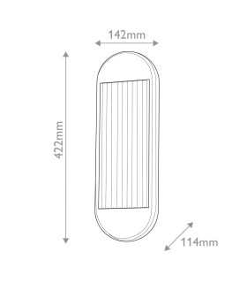 Palais Integrated LED Wall Lamp Polished Nickel-2
