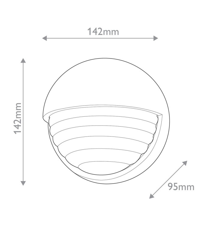 Palais Round Integrated LED Wall Lamp Polished Nickel-2