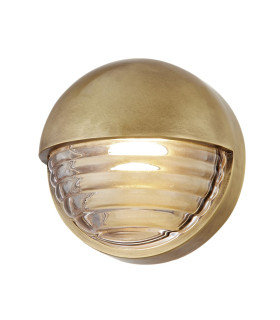 Palais Round Integrated LED Wall Lamp Vintage Brass-1