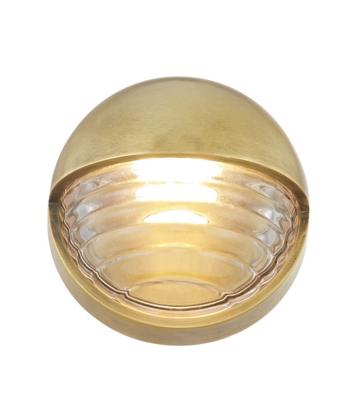 Palais Round Integrated LED Wall Lamp Vintage Brass-3