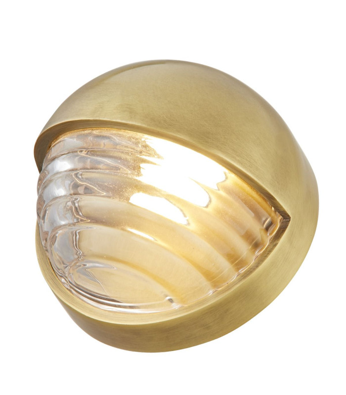 Palais Round Integrated LED Wall Lamp Vintage Brass-4