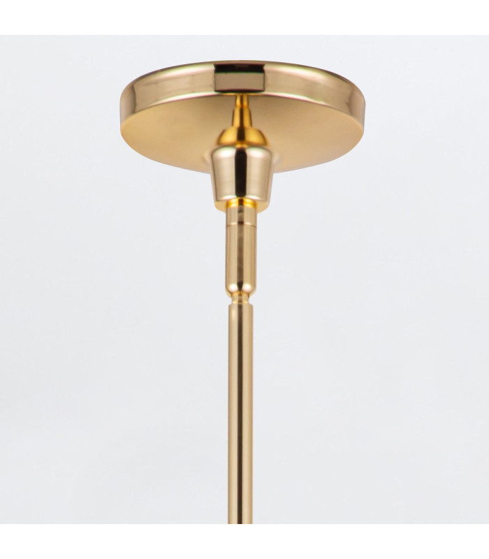 Palmetto Dome Pendant Ceiling Light Polished Brass-5