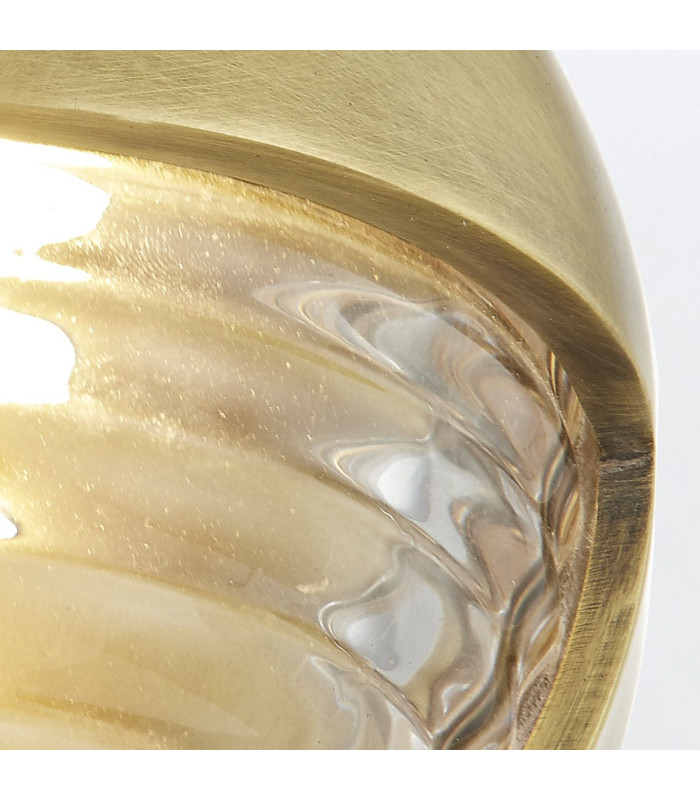 Palais Round Integrated LED Wall Lamp Vintage Brass-7