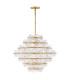 Rene 16 Light Pendant Ceiling Light Distressed Brass-1