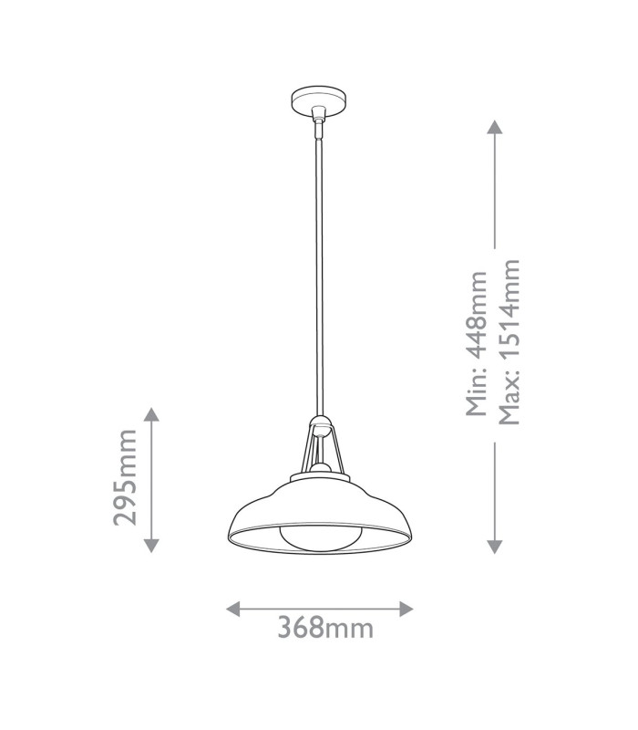 Palmetto Dome Pendant Ceiling Light Urban Bronze-3