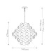 Rene 16 Light Pendant Ceiling Light Distressed Brass-2