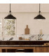 Palmetto Dome Pendant Ceiling Light Urban Bronze-4