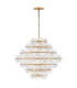 Rene 16 Light Pendant Ceiling Light Distressed Brass-4