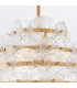 Rene 16 Light Pendant Ceiling Light Distressed Brass-5