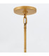 Rene 16 Light Pendant Ceiling Light Distressed Brass-7