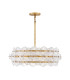 Rene 6 Light Pendant Ceiling Light Distressed Brass-5