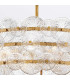 Rene 6 Light Pendant Ceiling Light Distressed Brass-6