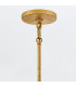 Rene 6 Light Pendant Ceiling Light Distressed Brass-7