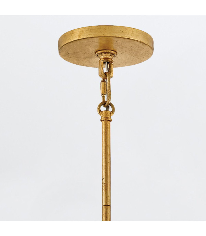 Rene 6 Light Pendant Ceiling Light Distressed Brass-7