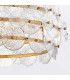 Rene 6 Light Pendant Ceiling Light Distressed Brass-8