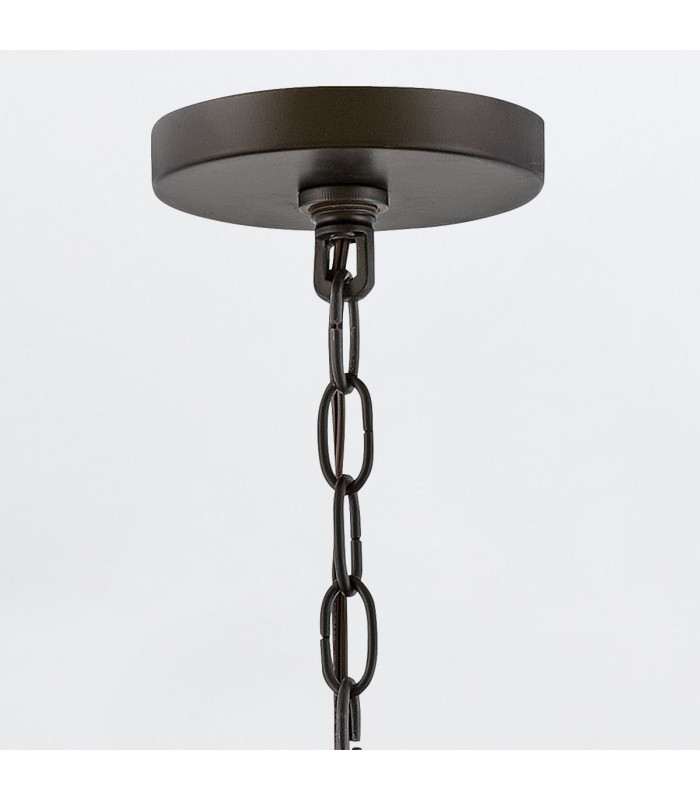 Riverwood 4 Light Cylindrical Pendant Ceiling Light Warm Bronze with Warm Ash accents IP44-5