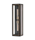 Shaw Large Outdoor Wall Lantern Black with Burnished Bronze accents IP44-1