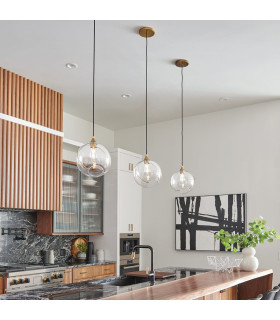 Skye Globe Pendant Ceiling Light Heritage Brass-2