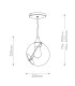 Skye Globe Pendant Ceiling Light Heritage Brass-3