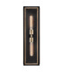 Shaw Large Outdoor Wall Lantern Black with Burnished Bronze accents IP44-7