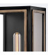 Shaw Large Outdoor Wall Lantern Black with Burnished Bronze accents IP44-8