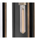 Shaw Large Outdoor Wall Lantern Black with Burnished Bronze accents IP44-10