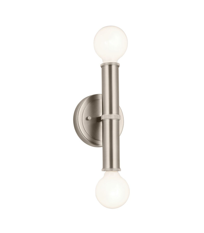 Torche Bathroom Wall Lamp Brushed Nickel IP44-1