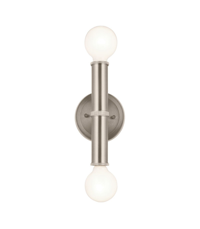 Torche Bathroom Wall Lamp Brushed Nickel IP44-4