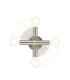 Torche Bathroom Wall Lamp Brushed Nickel IP44-6