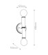 Torche Bathroom Wall Lamp Champagne Bronze IP44-3