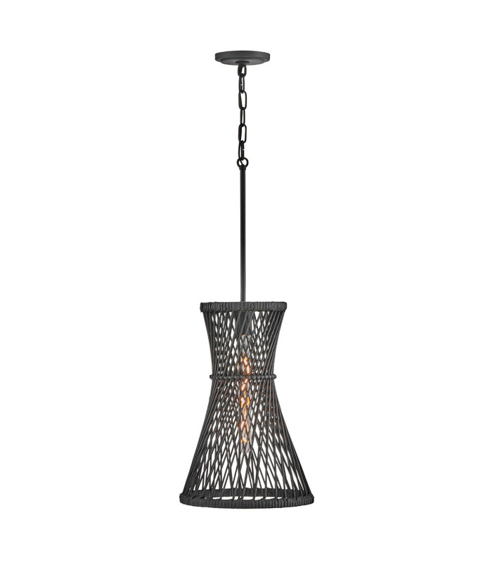 Twyla Wire Frame Pendant Ceiling Light Black-1