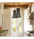 Twyla Wire Frame Pendant Ceiling Light Black-2