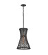 Twyla Wire Frame Pendant Ceiling Light Black-5