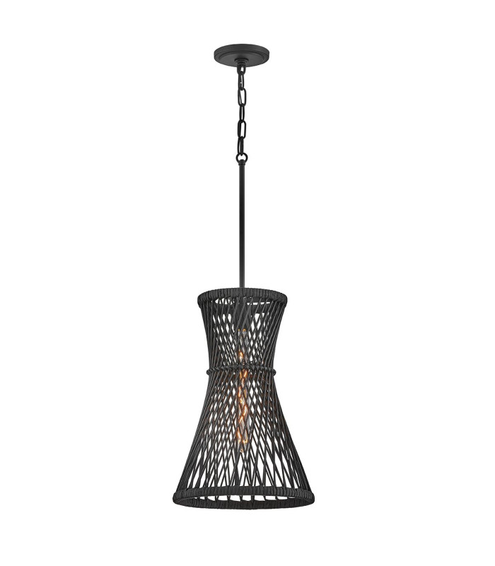 Twyla Wire Frame Pendant Ceiling Light Black-5