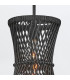 Twyla Wire Frame Pendant Ceiling Light Black-8