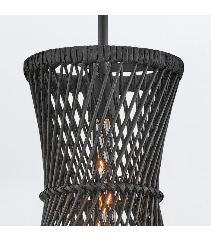 Twyla Wire Frame Pendant Ceiling Light Black-8