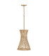 Twyla Wire Frame Pendant Ceiling Light Burnished Gold-6