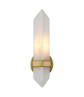 Valencia Flush Wall Lamp Vintage Brass-1