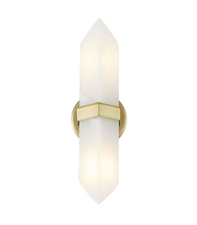 Valencia Up Down Flush Wall Lamp Vintage Brass-1