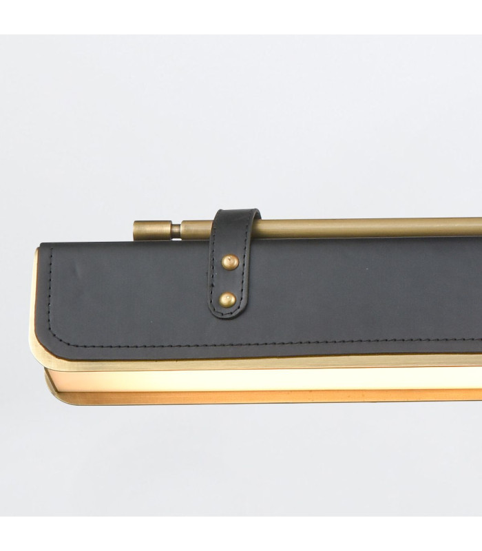 Valise Bar Pendant Ceiling Light Vintage Brass Tuxedo Leather-7