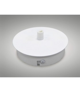 Ceiling Box Matt White, c, w Cable Grip, Earth Wire & 3 Pole Terminal Block - 2
