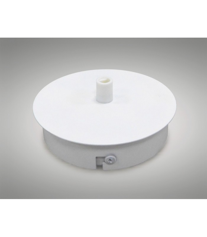 Ceiling Box Matt White, c, w Cable Grip, Earth Wire & 3 Pole Terminal Block - 2