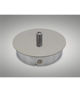 Ceiling Box Polished Chrome, c, w Cable Grip, Earth Wire & 3 Pole Terminal Block - 2
